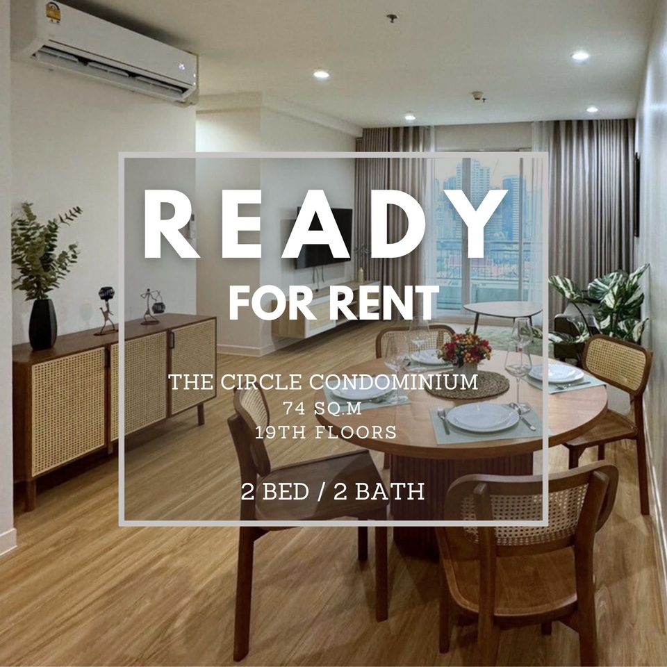 ✨Condo for Rent : Circle Condominium (( MRT Petchaburi ))  AP-02 (line : @condo91 )